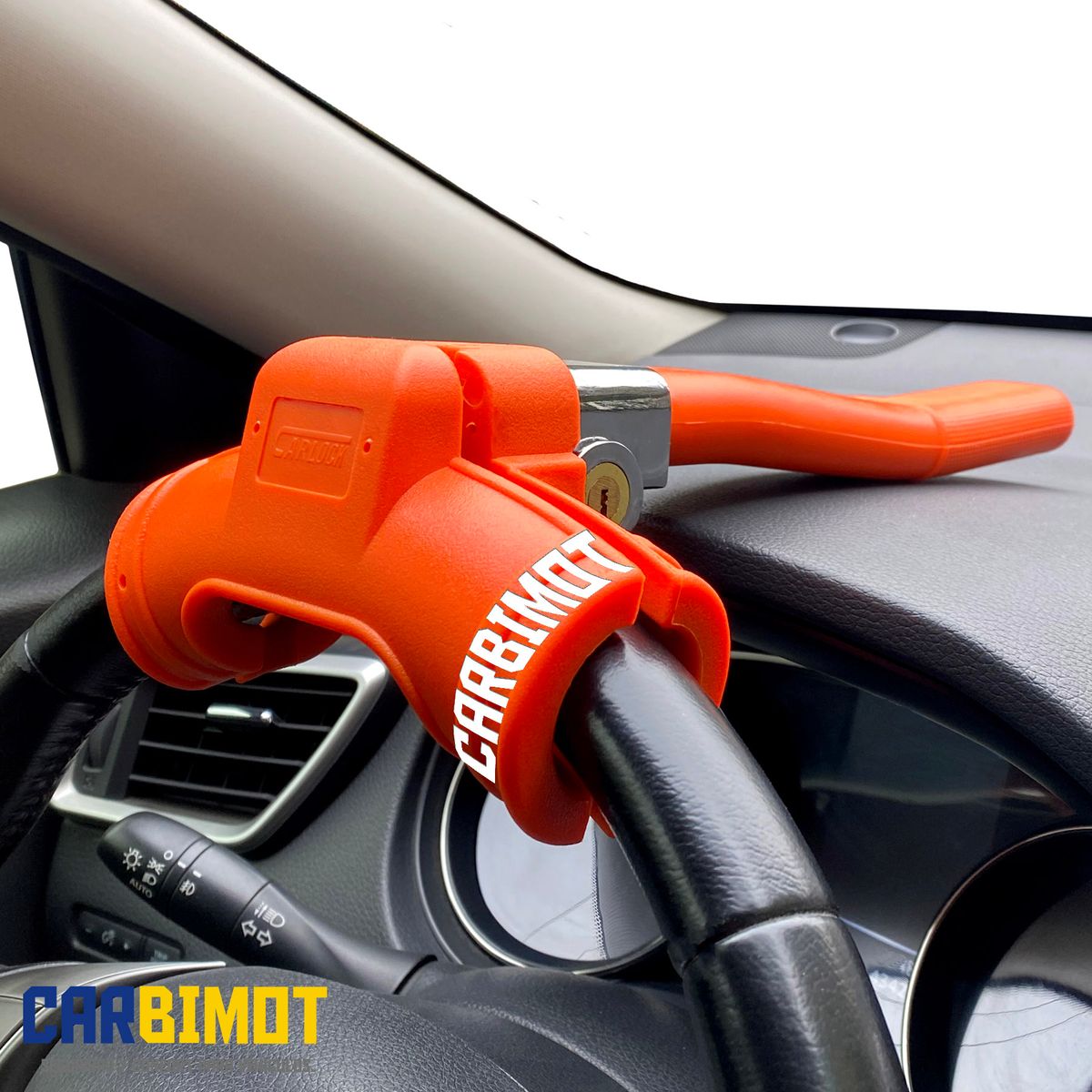 GENERICO - SEGURO BLOQUEO TRABA PEDAL VOLANTE TIMON ANTIRROBO VEHICULOS