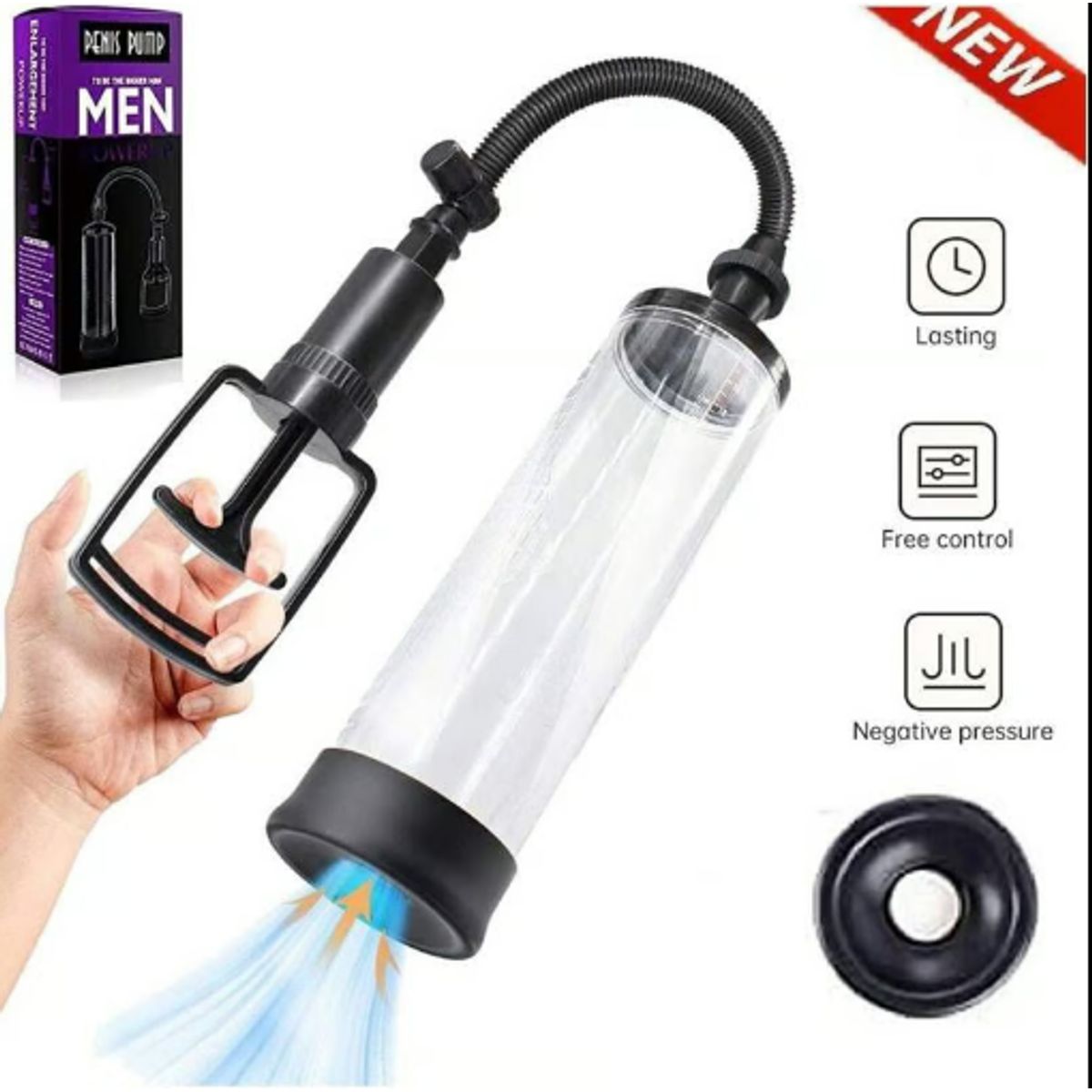 GENERICO - Extensor de bomba al vacío para agrandar el pene rápido