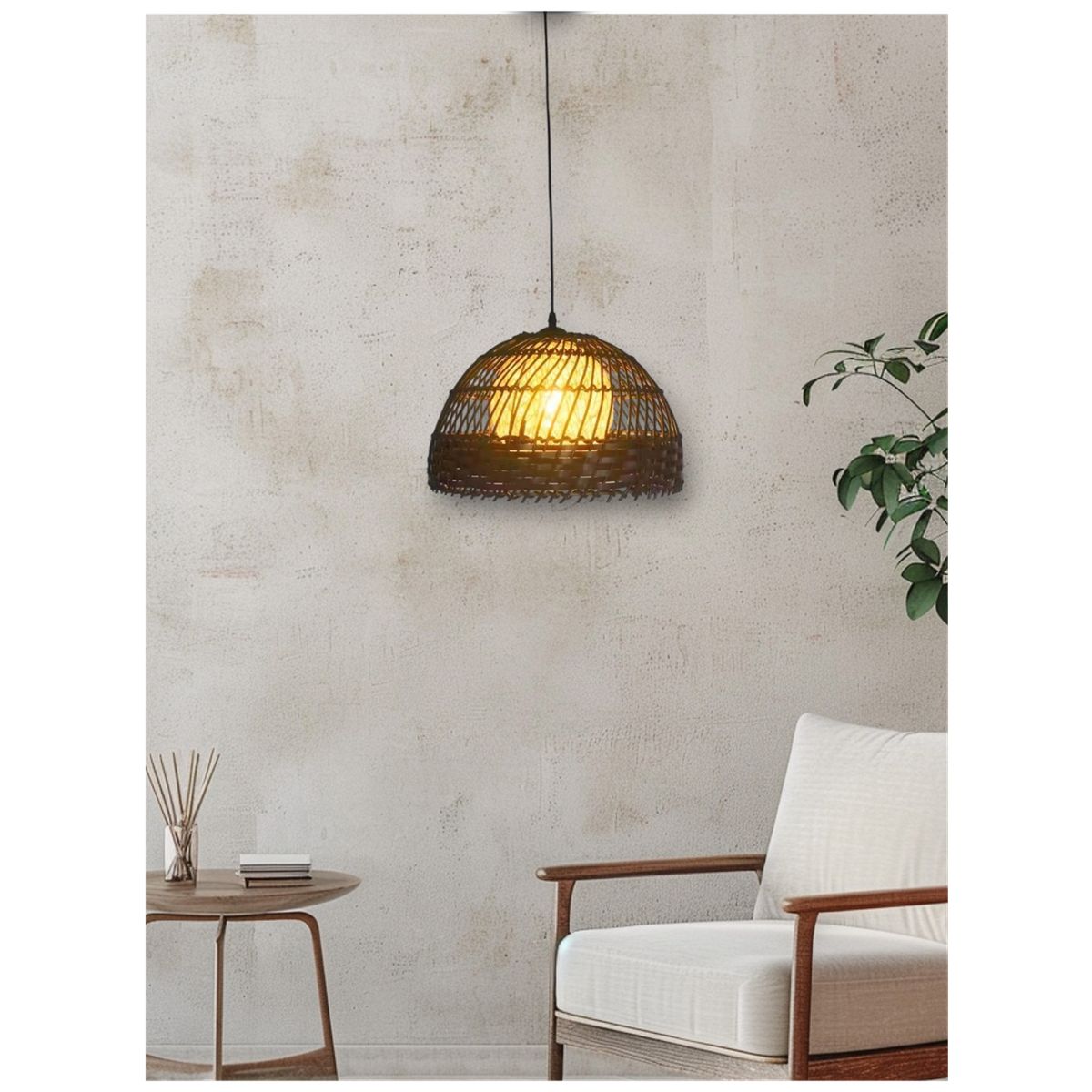 GENERICO - Lámpara colgante de rustica hecha a mano