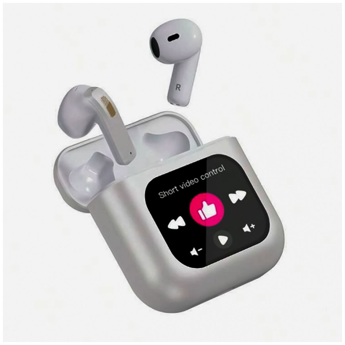 SASARU - Audífonos ENC Smart Bluetooth Headset  Plateado