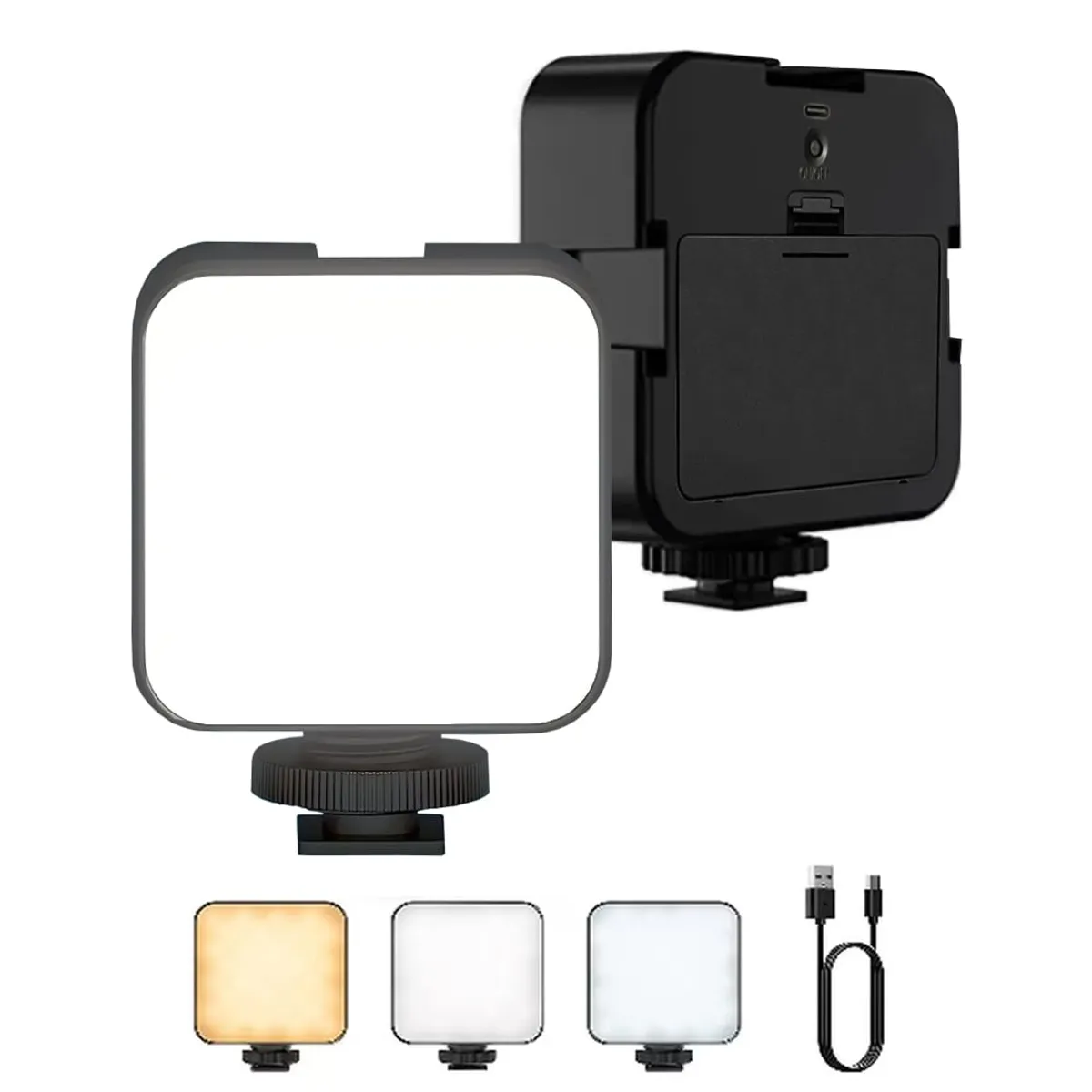 OEM - Luz LED recargable de 6000K 3 colores con 7 cambios