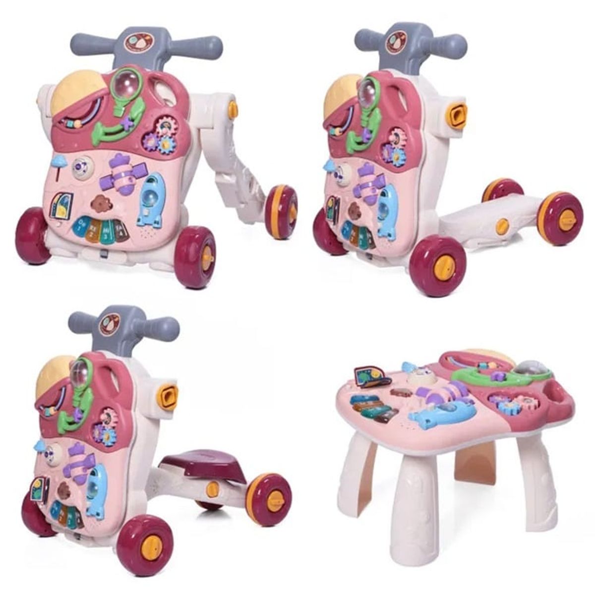 GENERICO - Caminador Andador Correpasillos Multifuncional Bebe - Guinda