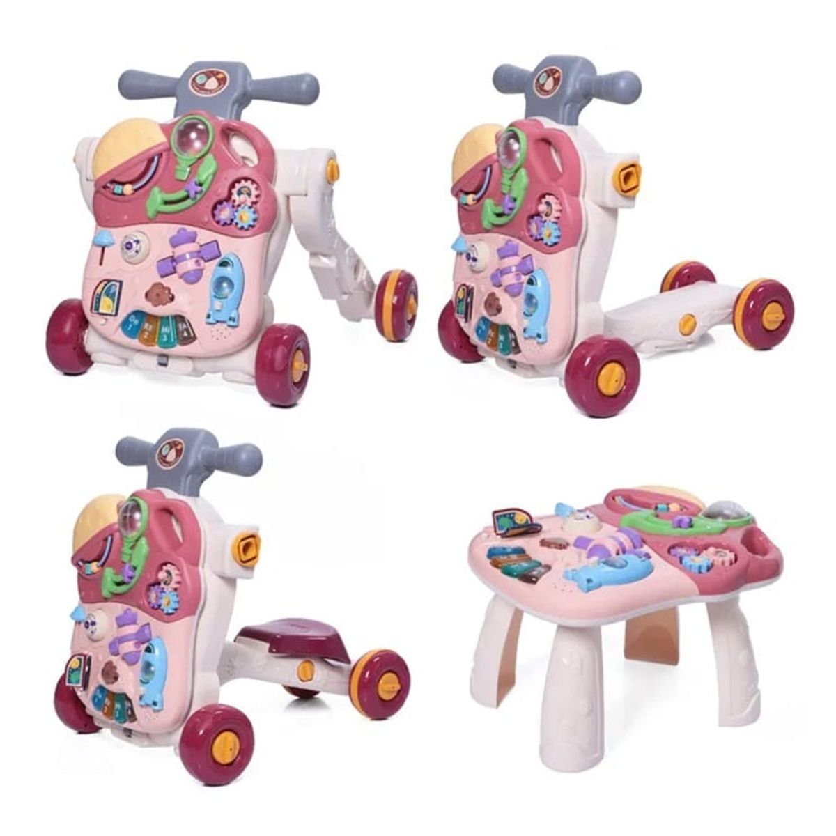 GENERICO - Caminador Andador Correpasillos Multifuncional Bebe - Guinda