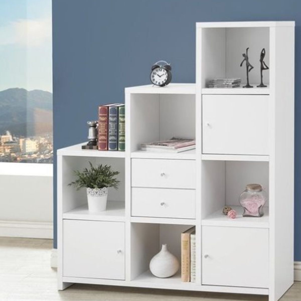 NACION MUEBLES - Librero Alice color Blanco NM