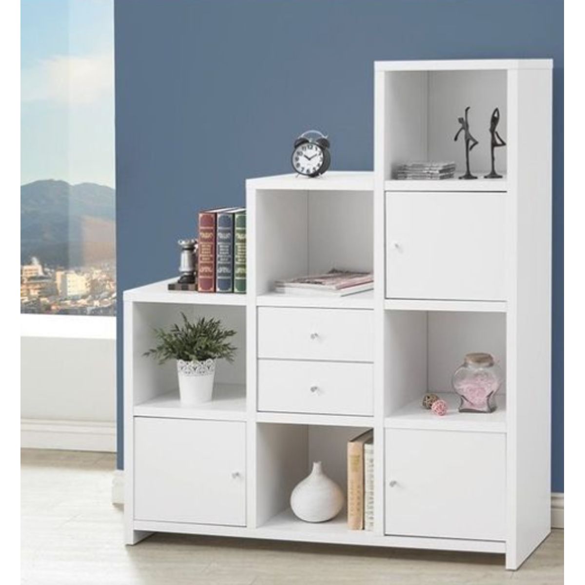 NACION MUEBLES - Librero Alice color Blanco NM