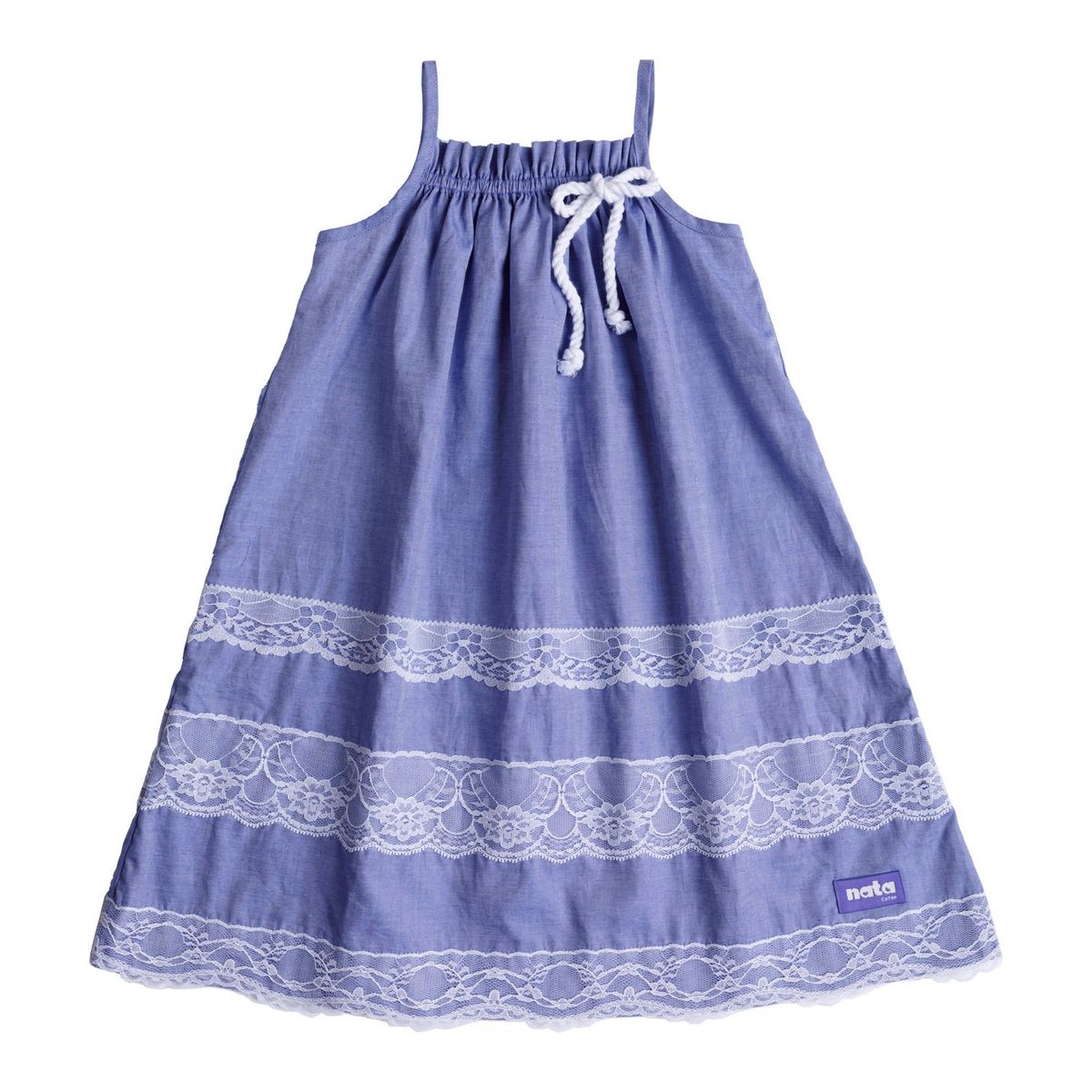 NATA COTON - VESTIDO LAVANDA AZUL