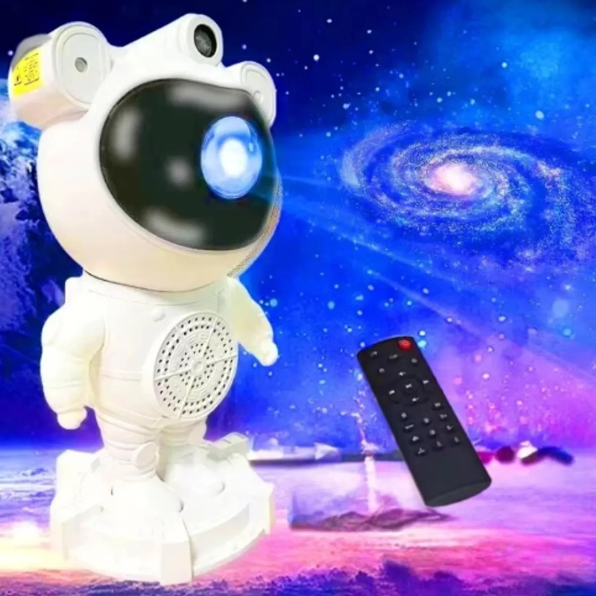 GENERICO - Astronauta Proyector Galaxia con Parlante Bluetooth