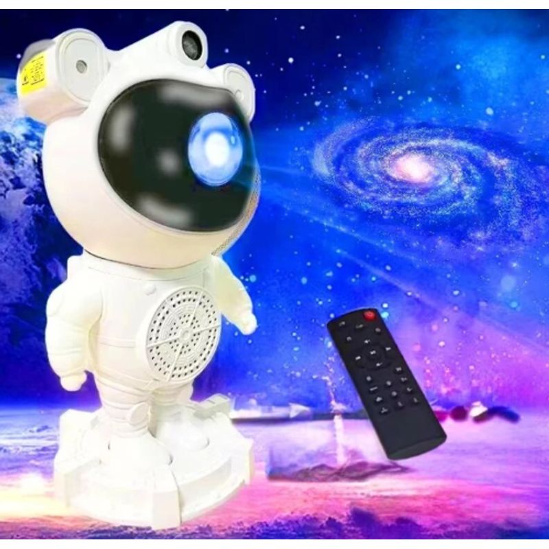 GENERICO - Astronauta Proyector Galaxia con Parlante Bluetooth