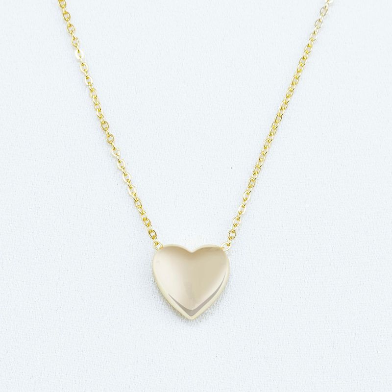 NATHALIE BIRD - Collar Corazon Globo Gold