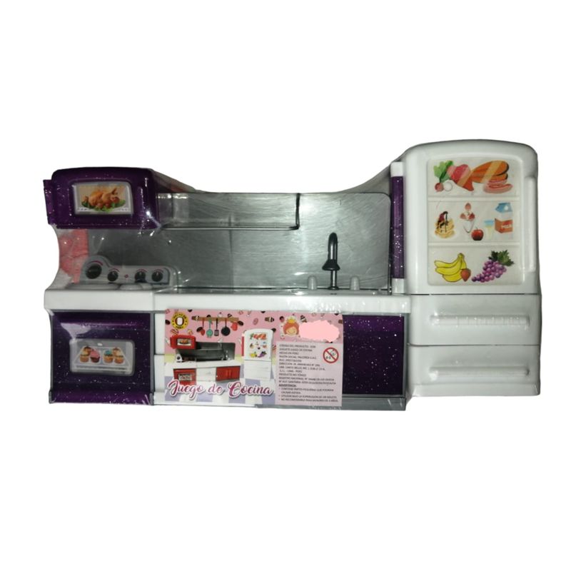 GENERICO - SET COCINA PARA NIÑAS MORADO