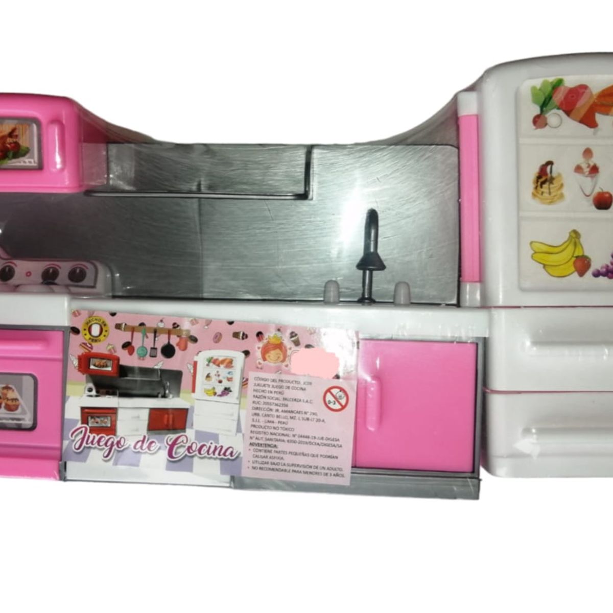 GENERICO - SET COCINA PARA NIÑAS ROSADO
