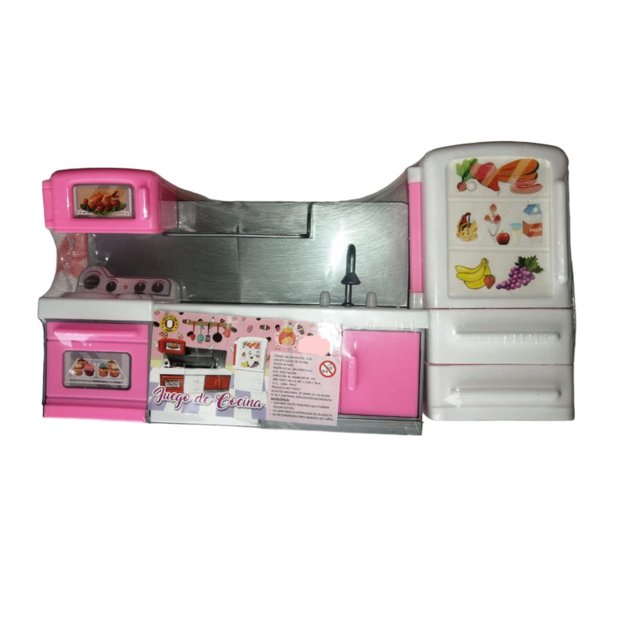 GENERICO - SET COCINA PARA NIÑAS ROSADO