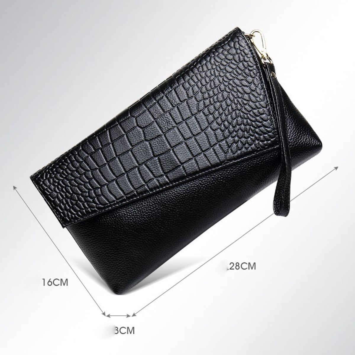 GENERICO - Cartera De Cuero Vegano Tipo sobre para dama