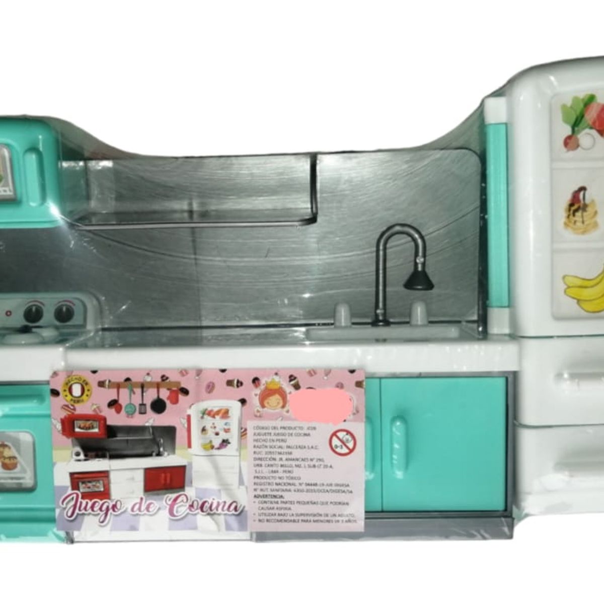 GENERICO - SET COCINA PARA NIÑAS VERDE AGUA