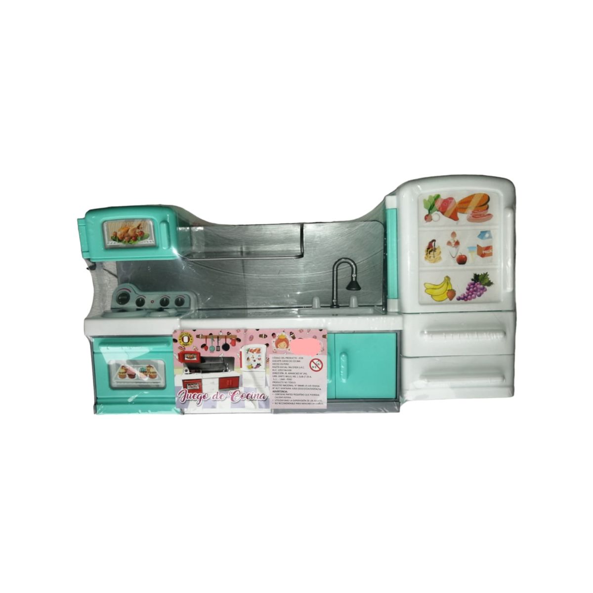 GENERICO - SET COCINA PARA NIÑAS VERDE AGUA