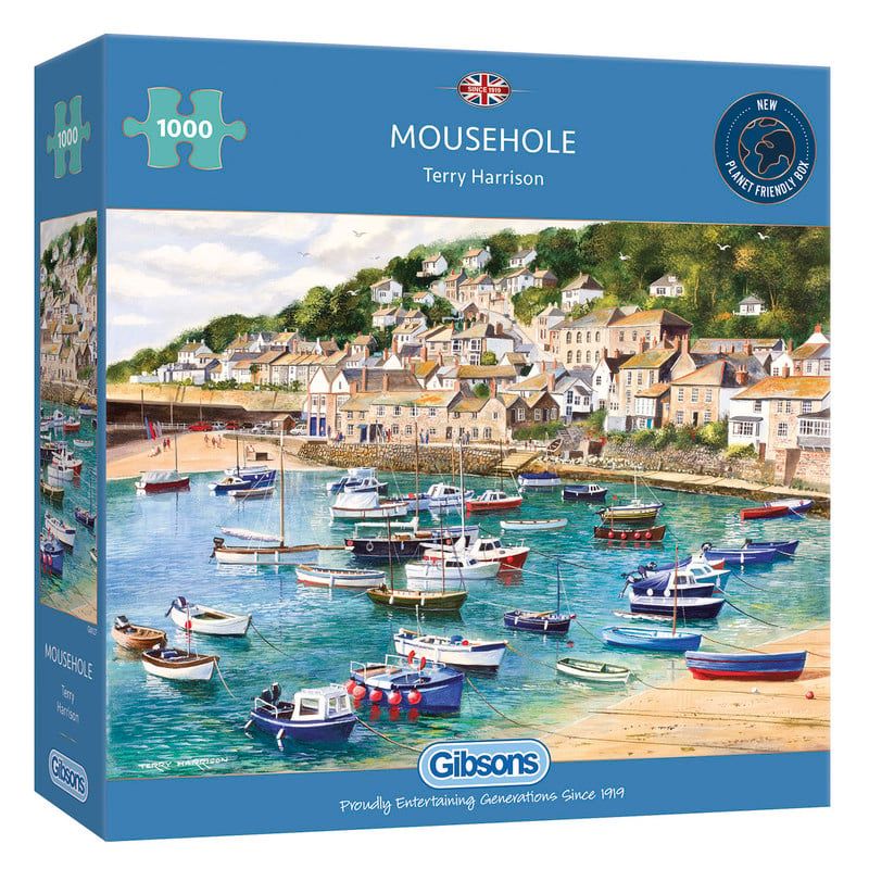 GIBSONS - Rompecabezas Gibsons Paisaje Marítimo Mousehole 1000 piezas