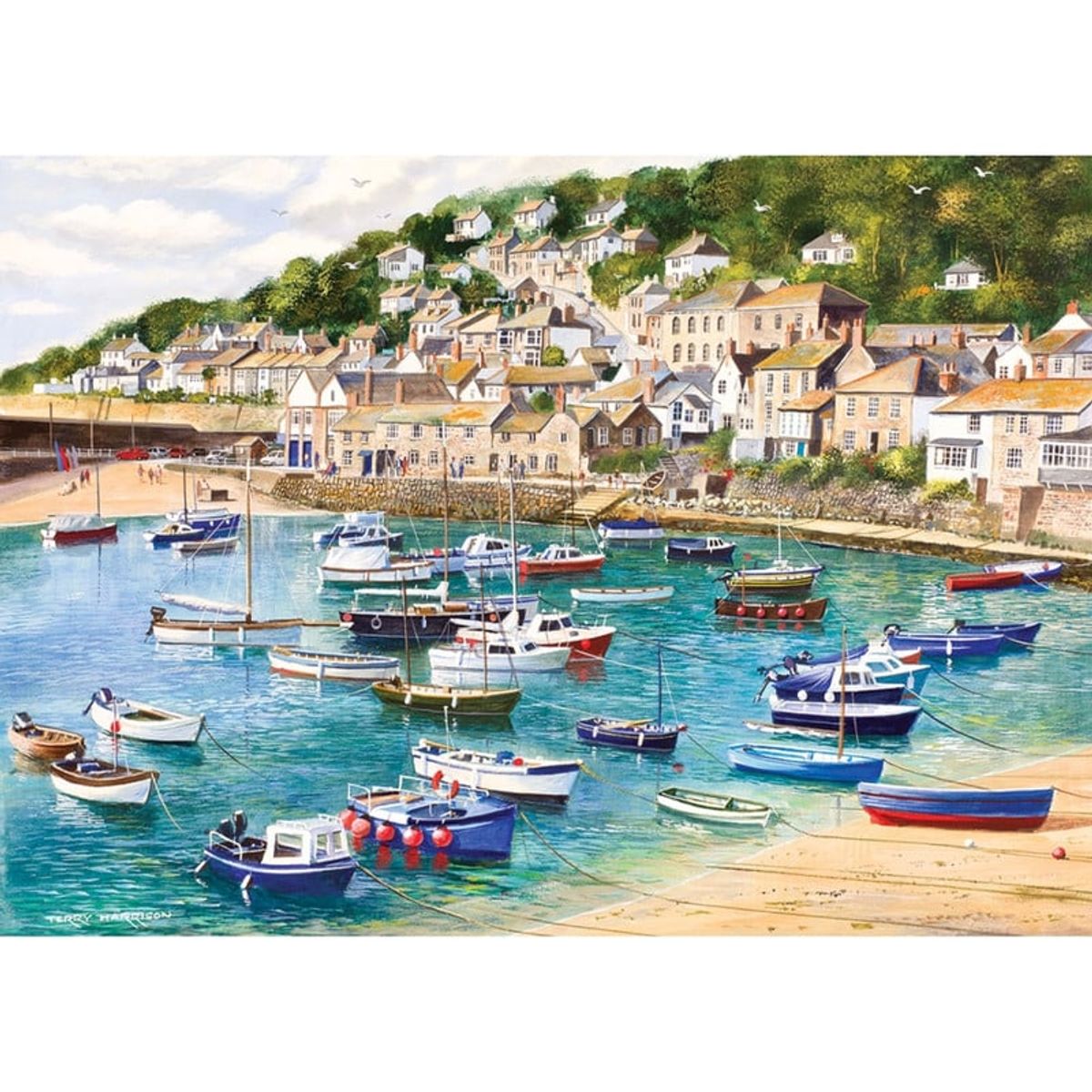 GIBSONS - Rompecabezas Gibsons Paisaje Marítimo Mousehole 1000 piezas