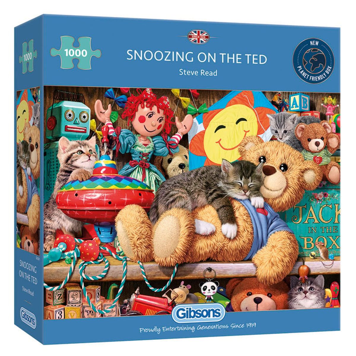 GIBSONS - Rompecabezas Gibsons Siesta junto a  Teddy 1000 piezas