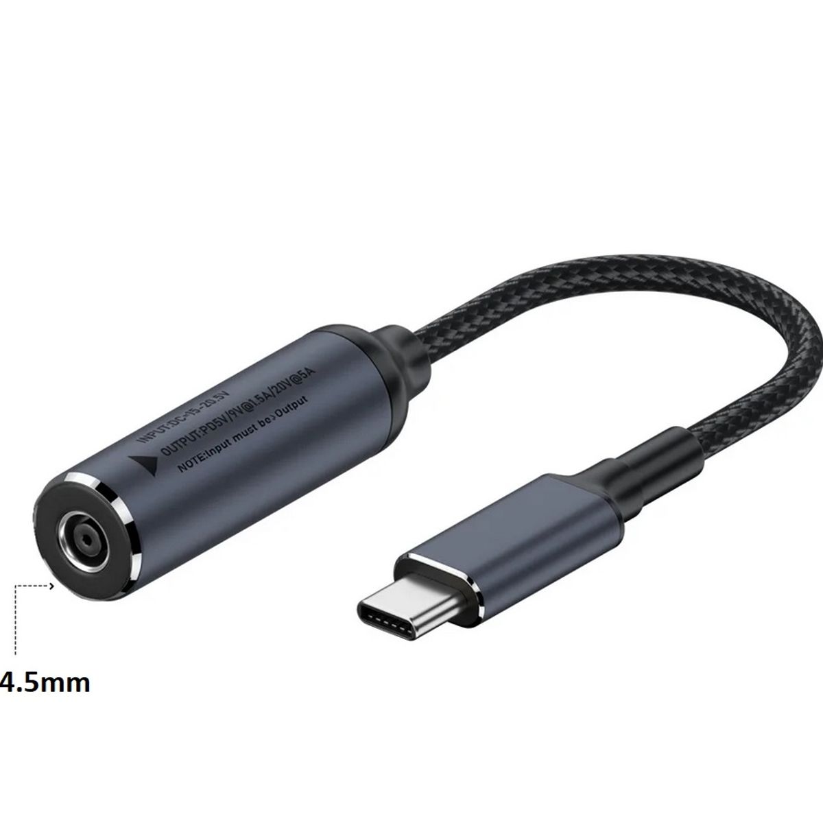 GENERICO - Adaptador Para Cargador HP punta Azul a Tipo C - PD Hasta 100W