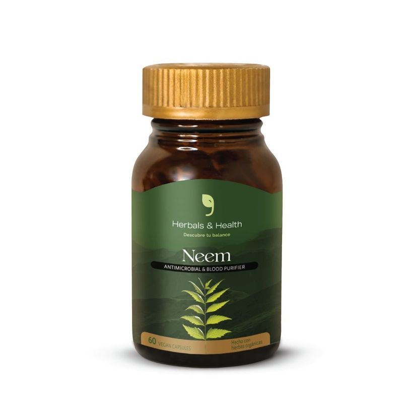 HERBALS AND HEALTH - Neem frasco 60 capsulas 500 mg