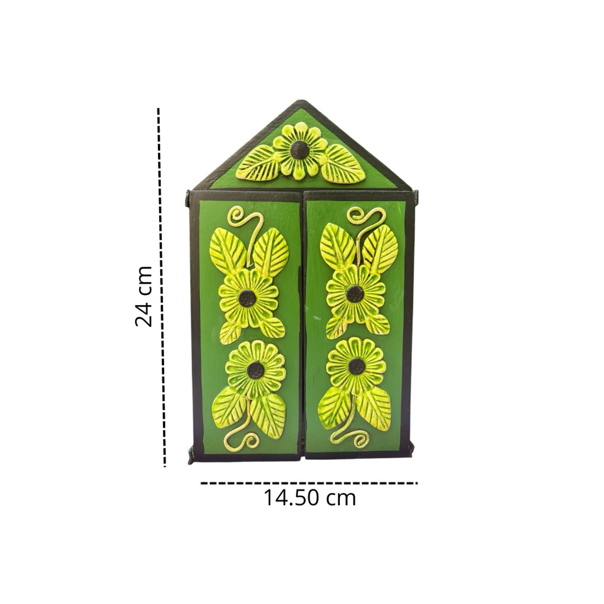ACHALLAY ARTESANIA DE BARRO - Retablo de Nacimiento Ayacuchano Verde