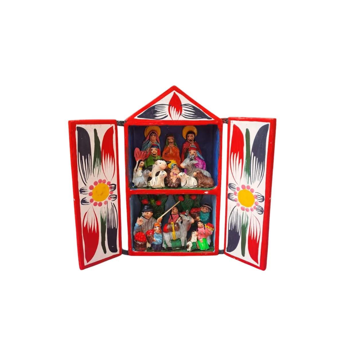 ACHALLAY ARTESANIA DE BARRO - Retablo Ayacuchano Pequeño