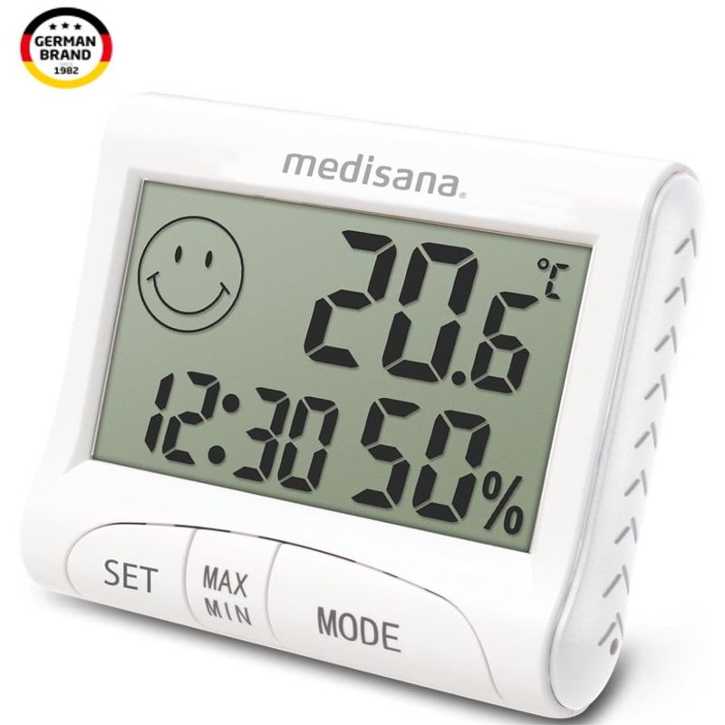 MEDISANA - Medidor De Humedad Digital Termometro Higrometro De Temperatura