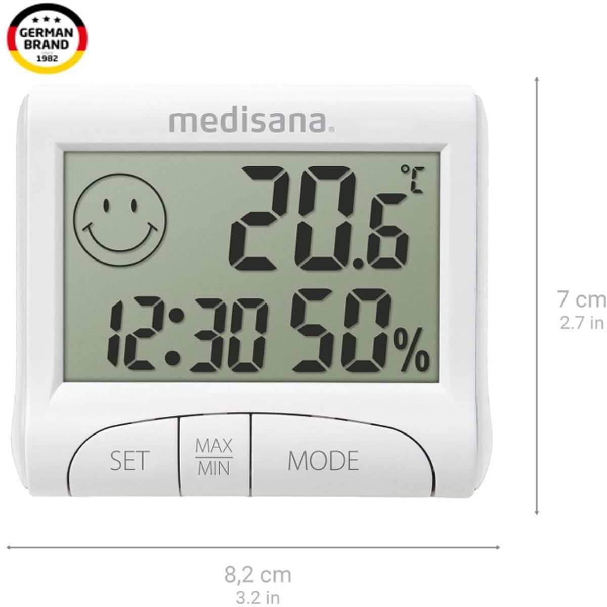 MEDISANA - Medidor De Humedad Digital Termometro Higrometro De Temperatura