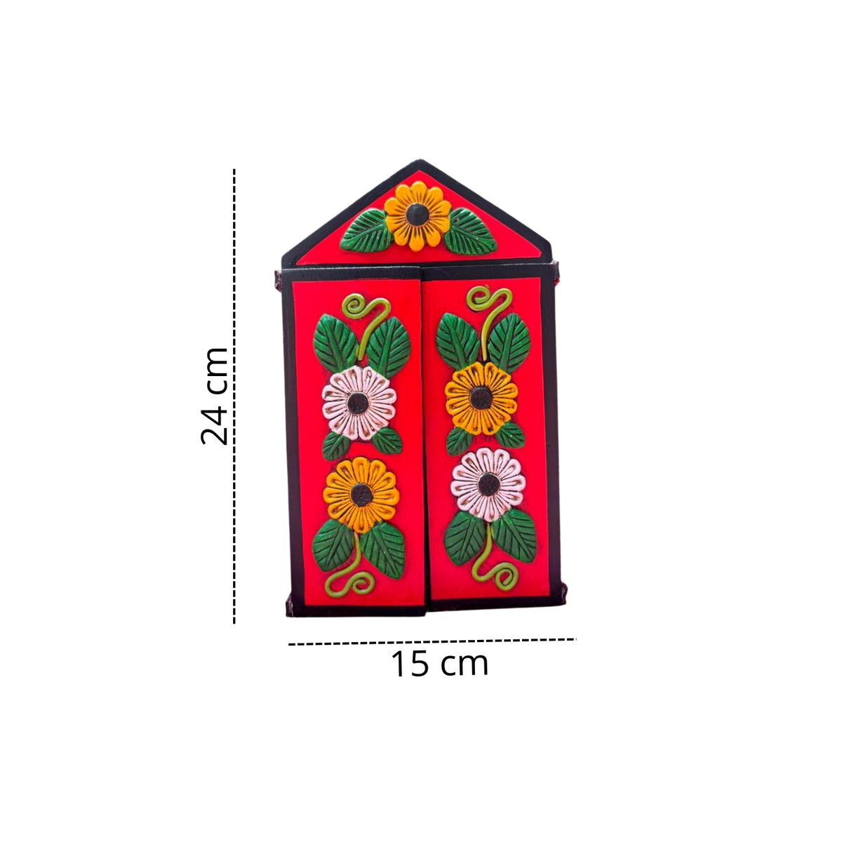 ACHALLAY ARTESANIA DE BARRO - Retablo Ayacuchano Nacimiento Rojo