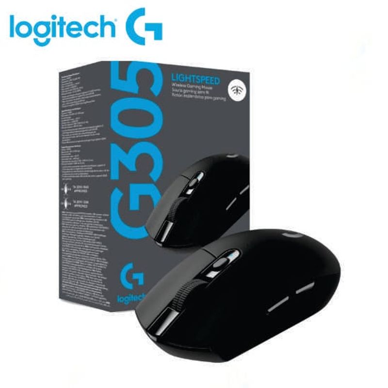 LOGITECH - MOUSE LOGITECH G305 BLACK WIRELESS