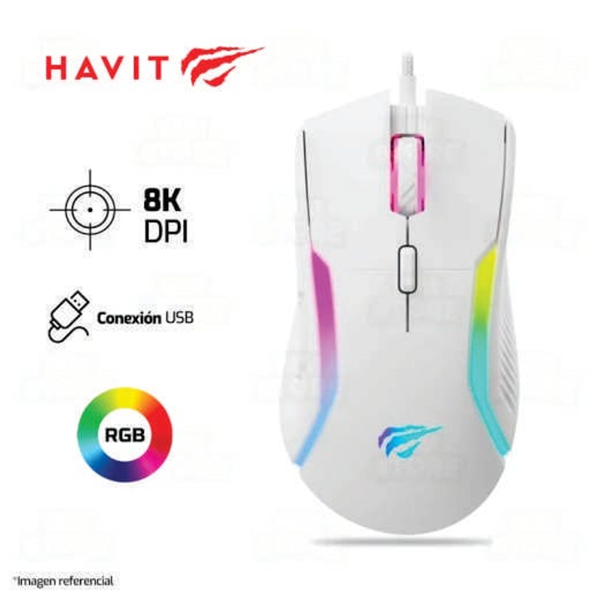 HAVIT - MOUSE GAMER HAVIT MS1033 BLANCO