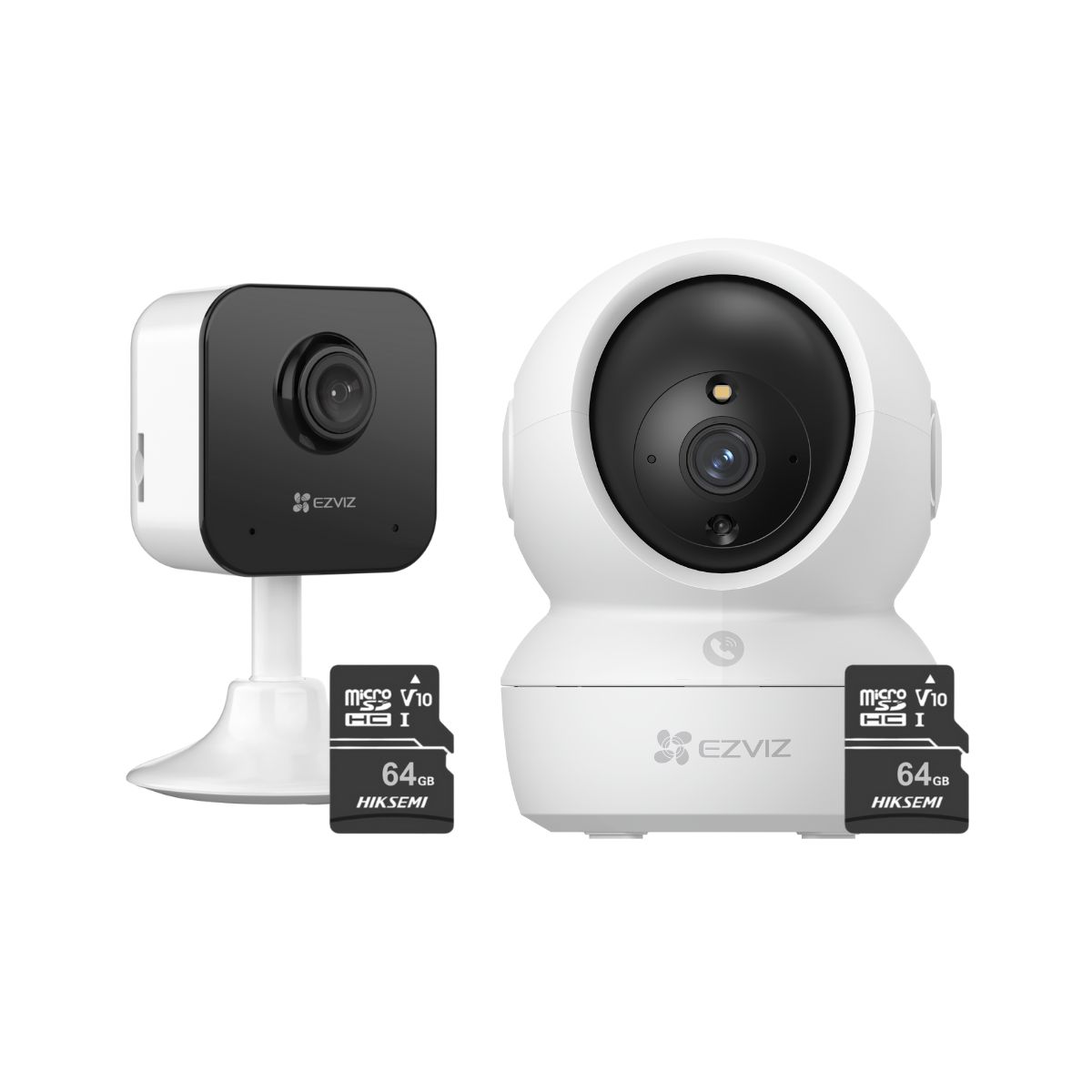 EZVIZ - Kit de cámara de seguridad para interiores H6C FullHD + H1C + 64GB - Ezviz