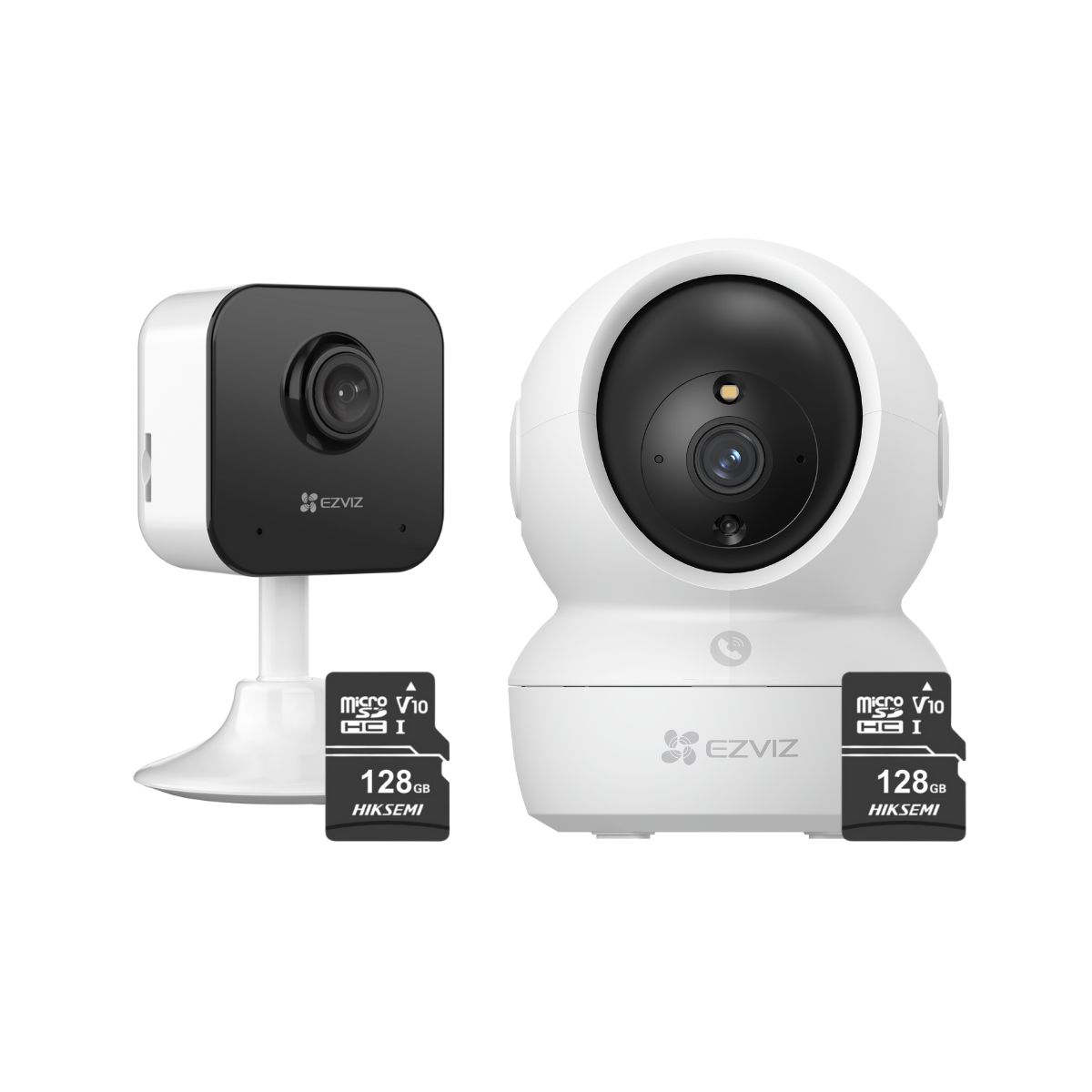 EZVIZ - Kit de cámara de seguridad para interiores H6C FullHD + H1C + 128GB - Ezviz