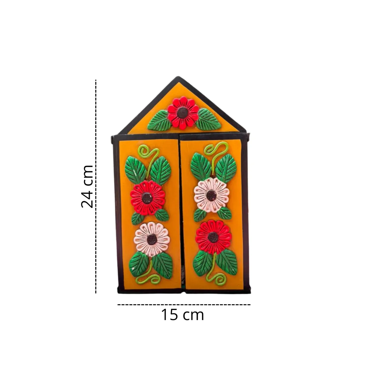 ACHALLAY ARTESANIA DE BARRO - Retablo Ayacuchano Nacimiento Caoba