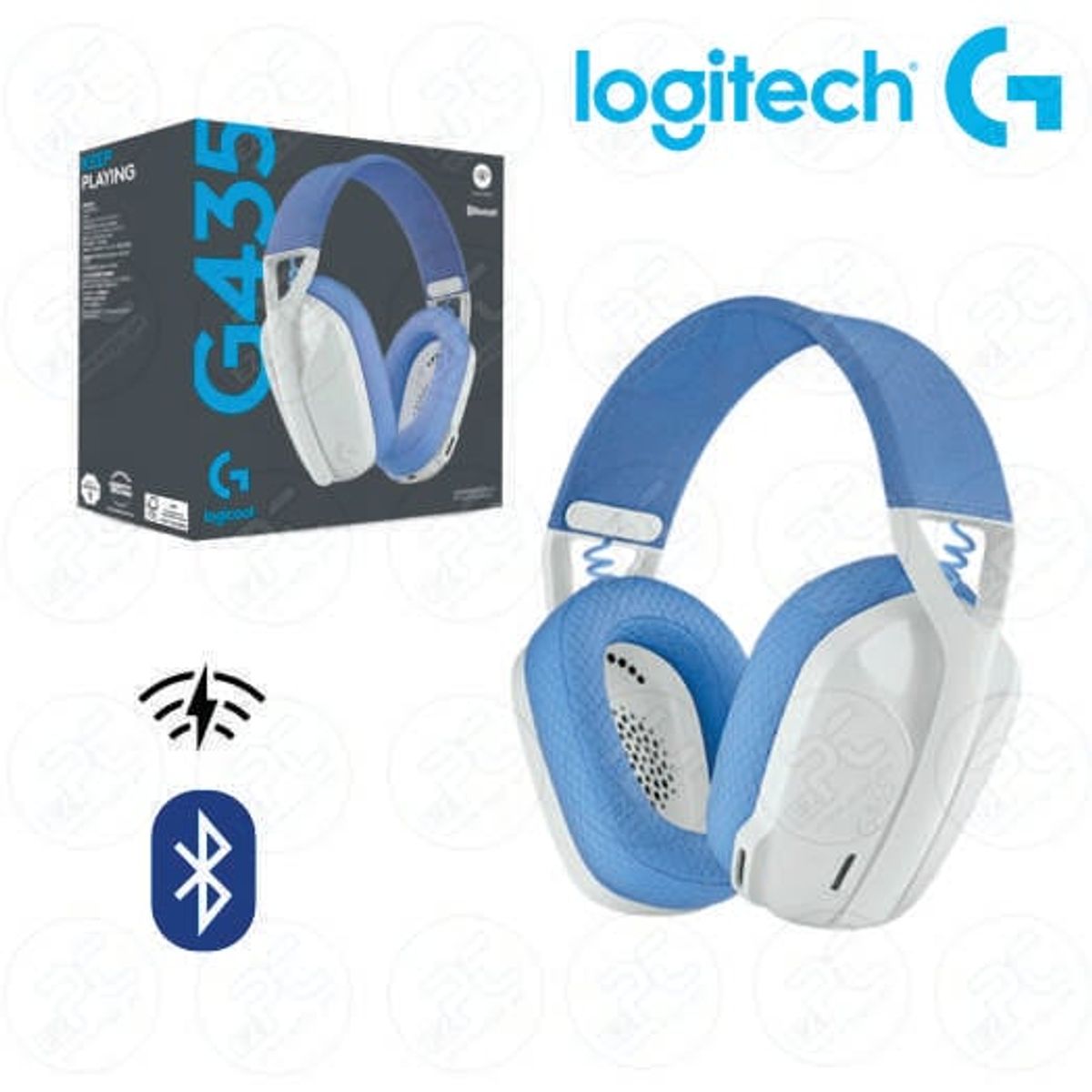 LOGITECH - AUDIFONO LOGITECH G435 WHITE INALAMBRICO LIGHTSPEED.
