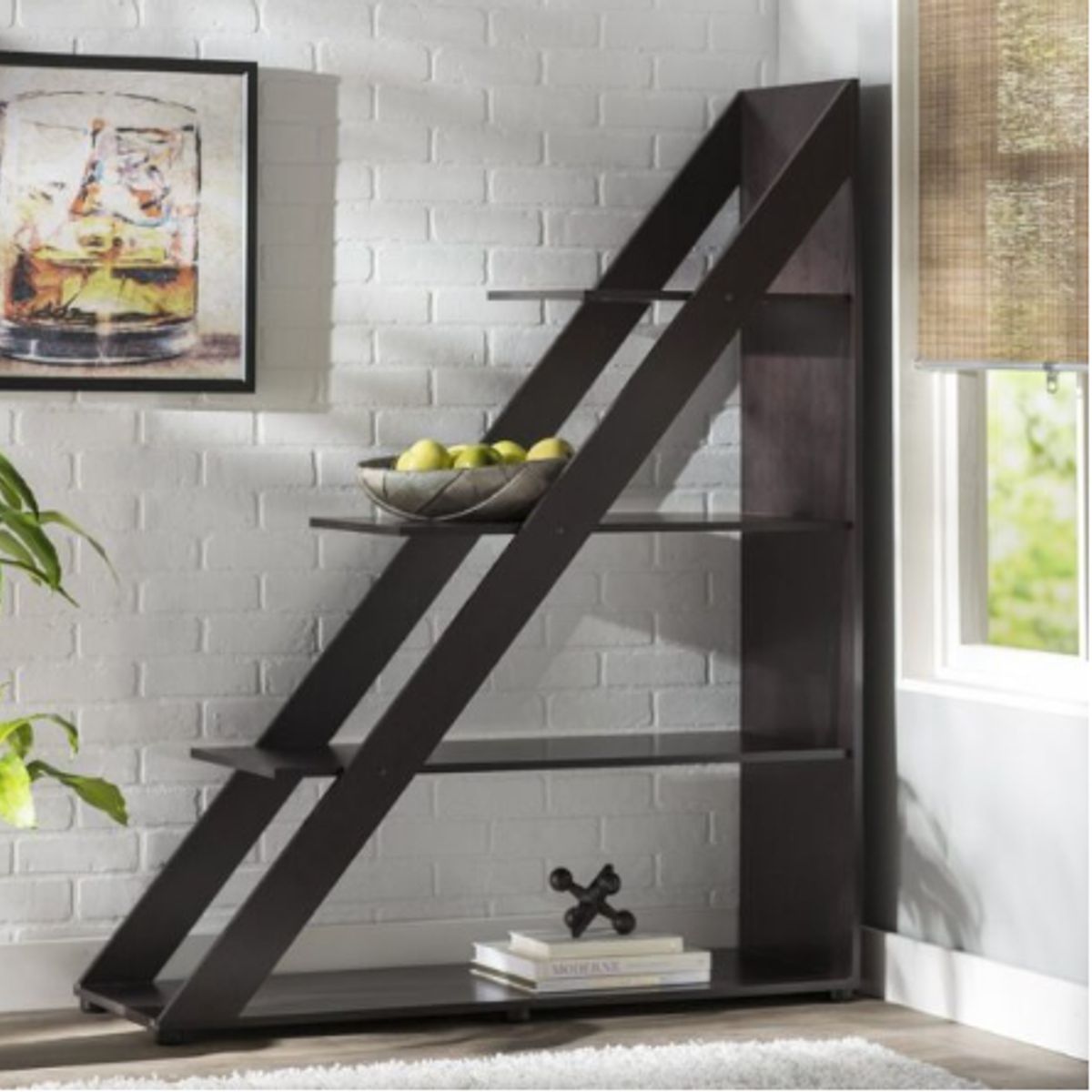 NACION MUEBLES - Librero Ross color Negro NM