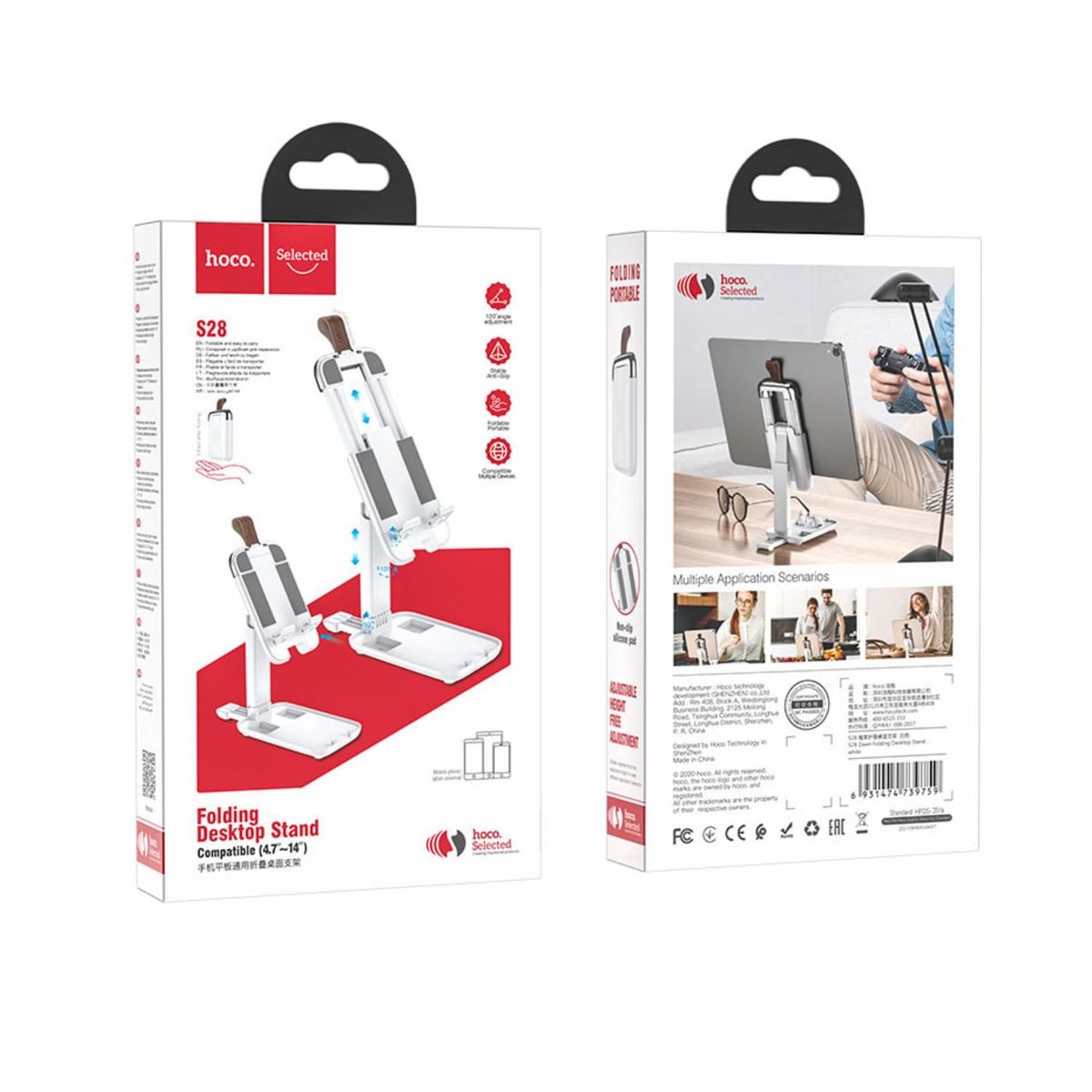 HOCO - Soporte de escritorio para Celular y Tablet Plegable  Hoco S28