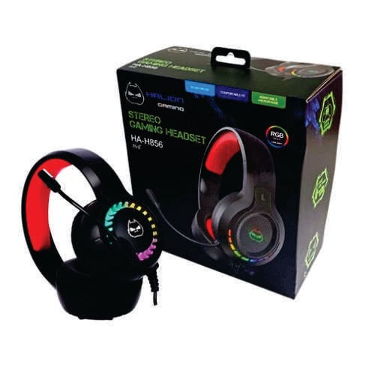 HALION - AUDIFONO GAMER HALION HA-H856 HELL RGB