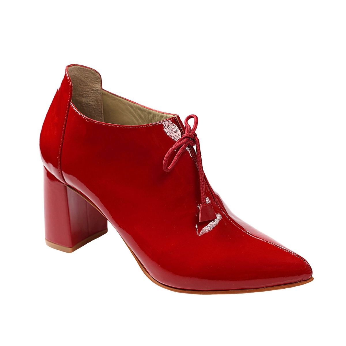 ESTODAS - Botines de cuero Estodas Harriet Rojo