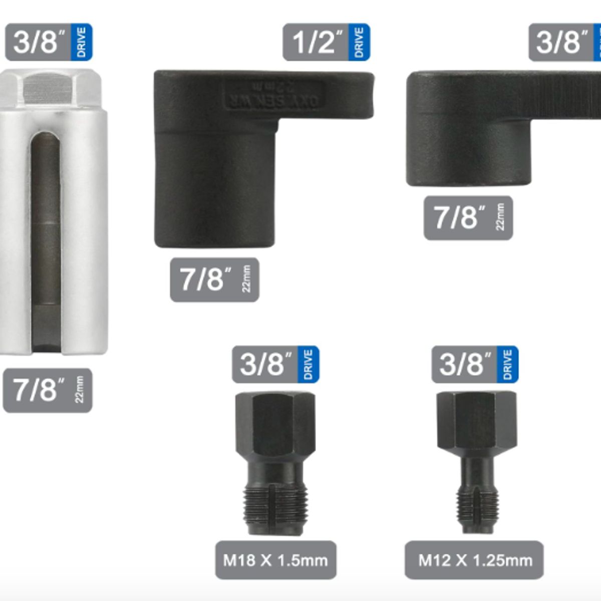 GENERICO - JUEGO EXTRACTOR SENSORES OXIGENO 5PCS WORKTOOLS