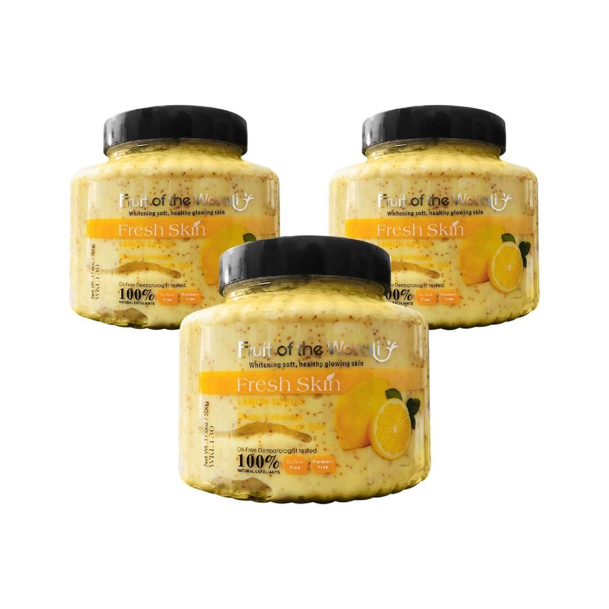 WOKALI - Exfoliante De Limón Wokali 500Gr 3 Unidades
