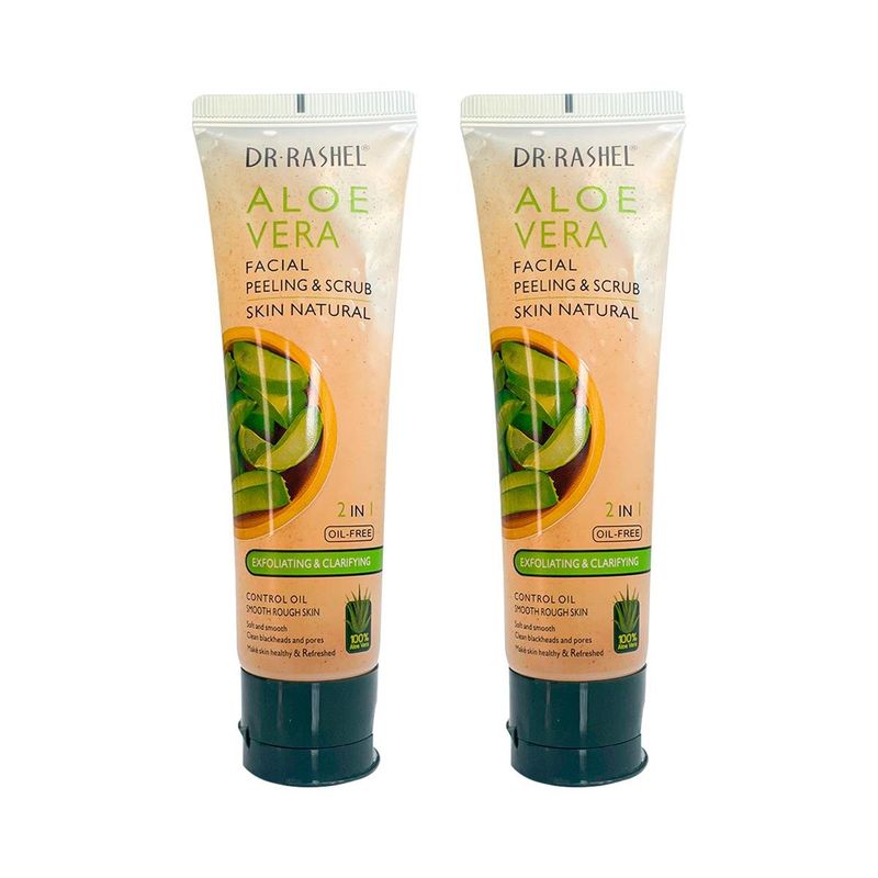 GENERICO - Facial De Aloe Vera 2 En 1 Peeling y Exfoliación Dr Rashel 100Gr 2 Uni