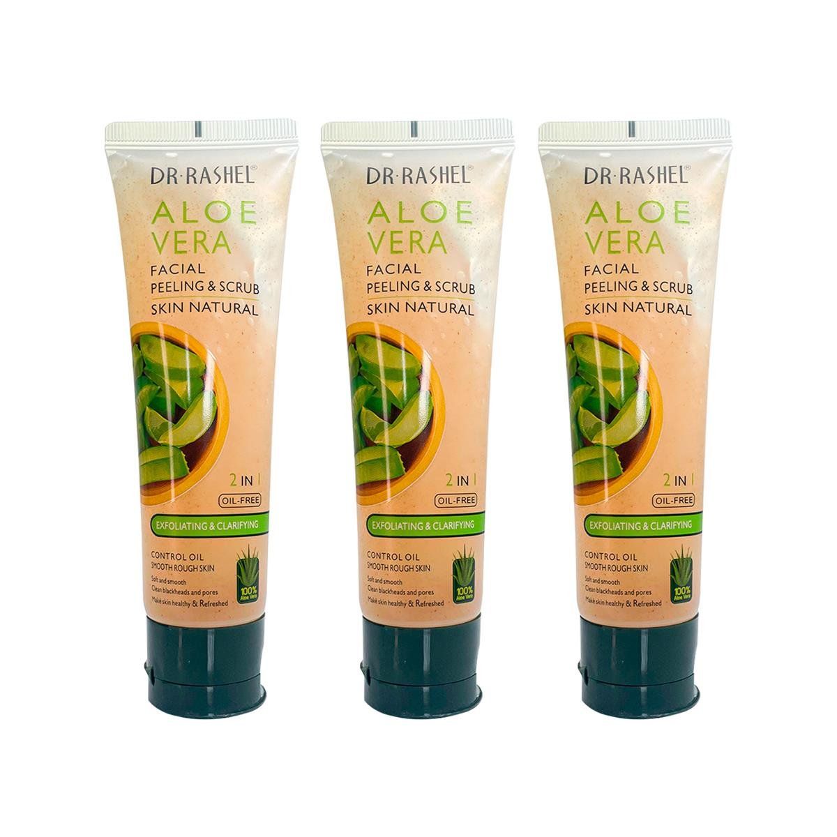 GENERICO - Facial De Aloe Vera 2 En 1 Peeling y Exfoliación Dr Rashel 100Gr 3 Uni