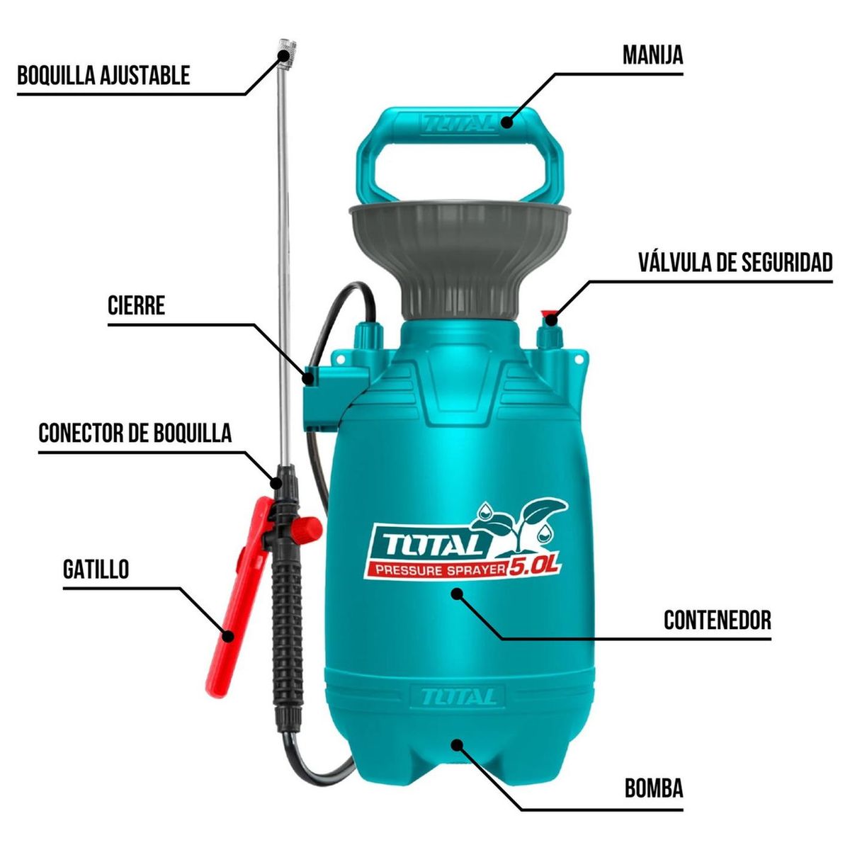 TOTAL - Fumigador 5 litros Total