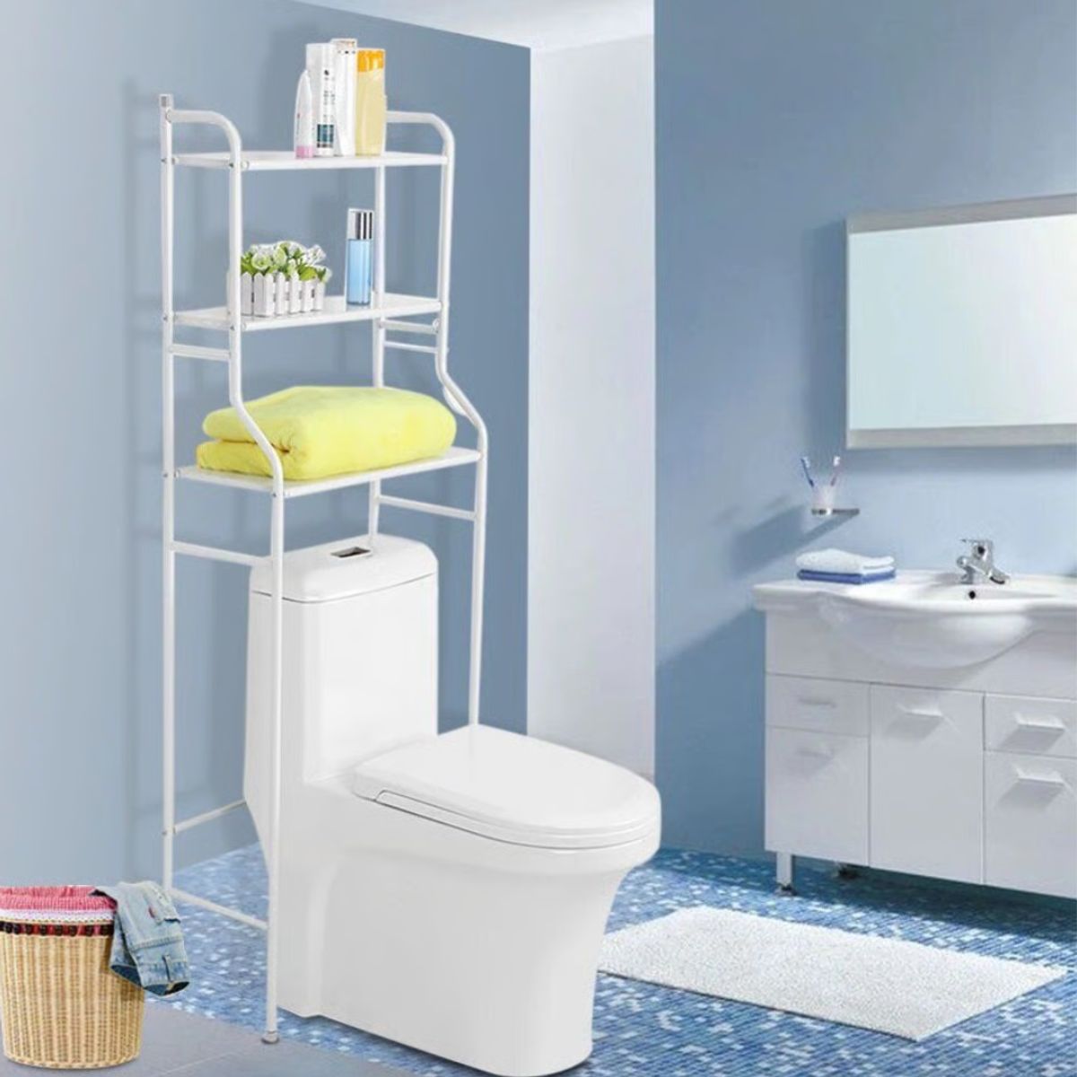OEM - Estante Organizador de Baño Multifuncional 3 Niveles