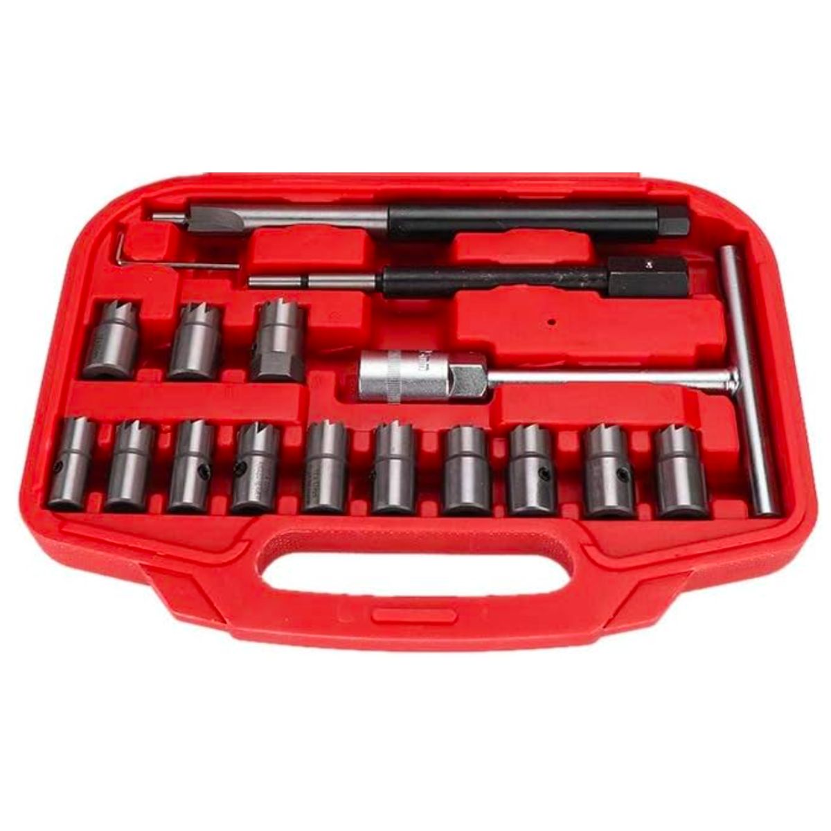 GENERICO - JUEGO DE RECTIFICADORES DE ASIENTO DE INYECTORES 17PCS