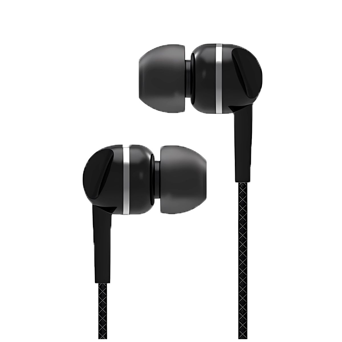 SASARU - Audífonos Earphones S340B con cable Micrófono  Negro