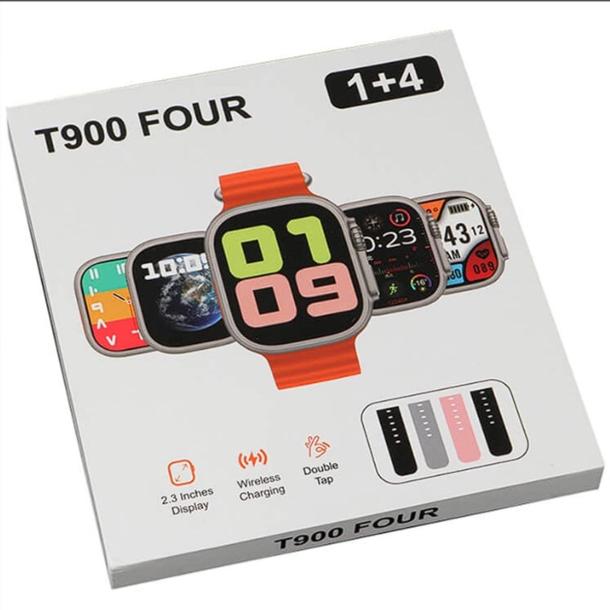 GENERICO - Smart Watch T900 FOUR serie 9  intercambiable 4 correas