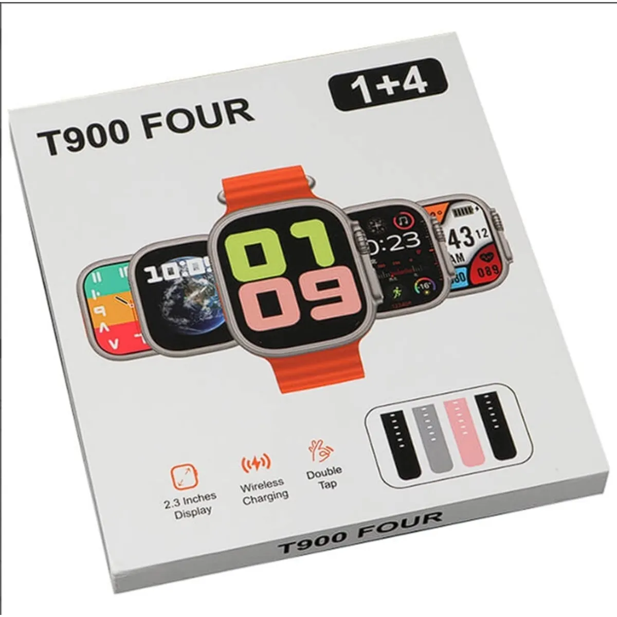 GENERICO - Smart Watch T900 FOUR serie 9  intercambiable 4 correas