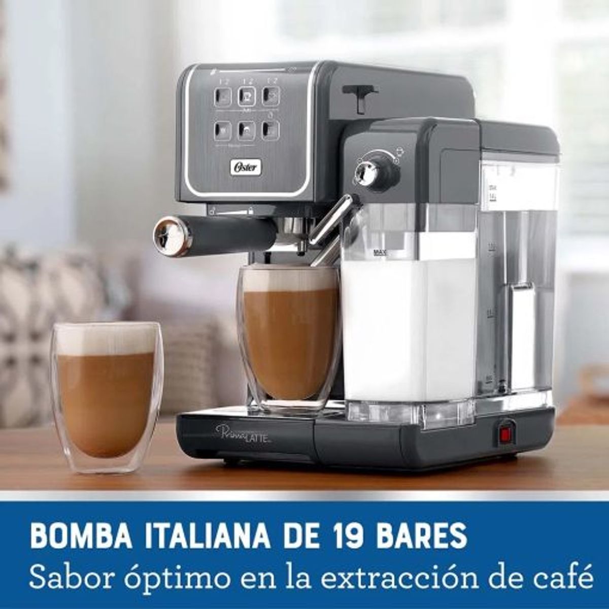 OSTER - Cafetera Espresso Oster® PrimaLatte BVSTEM6801M